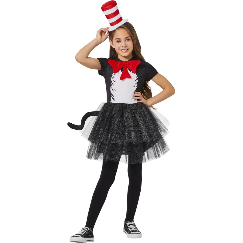 InSpirit Designs Dr. Seuss Kids Cat in the Hat Dress Costume | Officially Licensed | Kids Costume | Cosplay costume, L