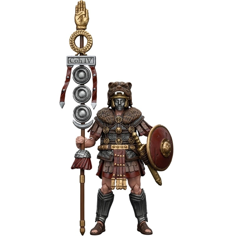 JOYTOY 1/18 Strife Roman Republic Collector’s Edition Action Figure Cohort Iv Signifer-4.25inch