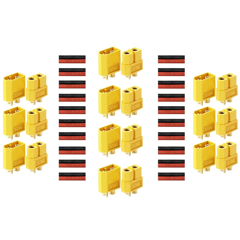 LingSY 10 Pairs XT60 Connectors Male Female Bullet Connectors Plugs for RC Lipo Battery