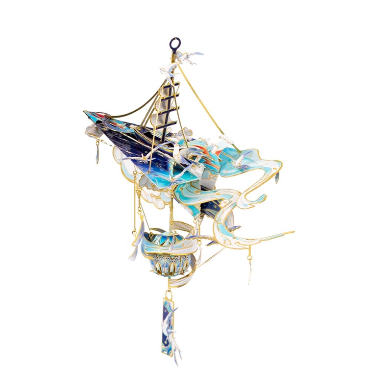 MU 3D Metal Puzzles Windbell Wind Chime A Model Kits Building for Adult and Teeners, Windchime Jigsaw Miniature DIY Sets, Birthd