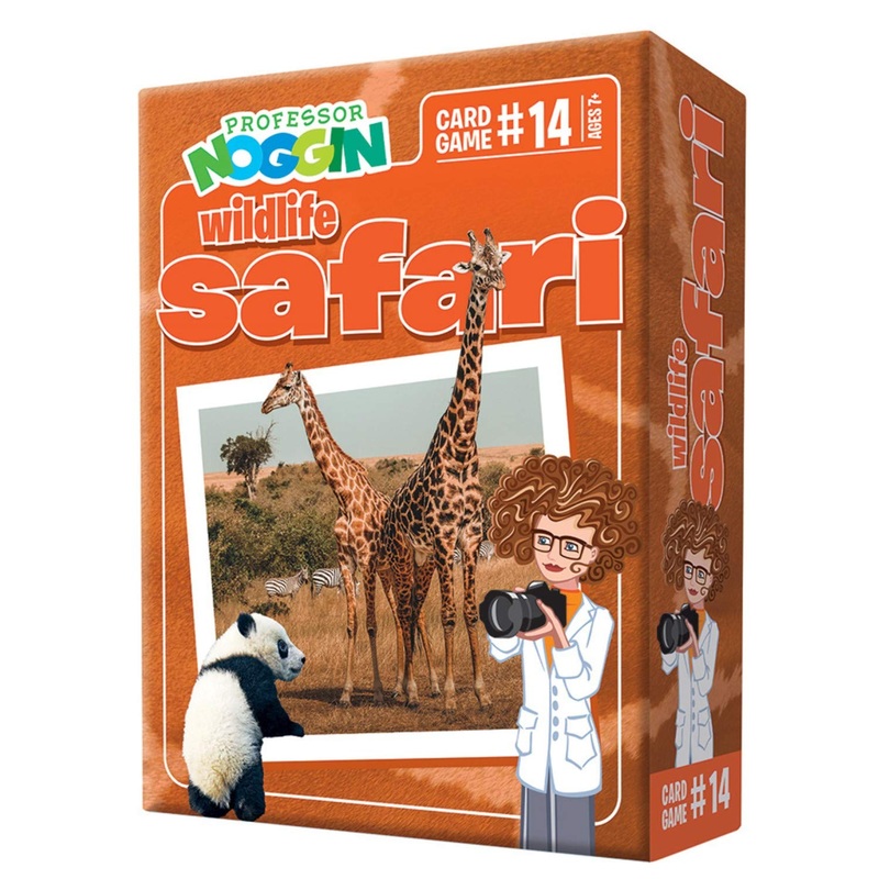 Outset Media Professor Noggin’s Wildlife Safari Trivia Card Game – an Educational Trivia Based Card Game for Kids – Trivia, True