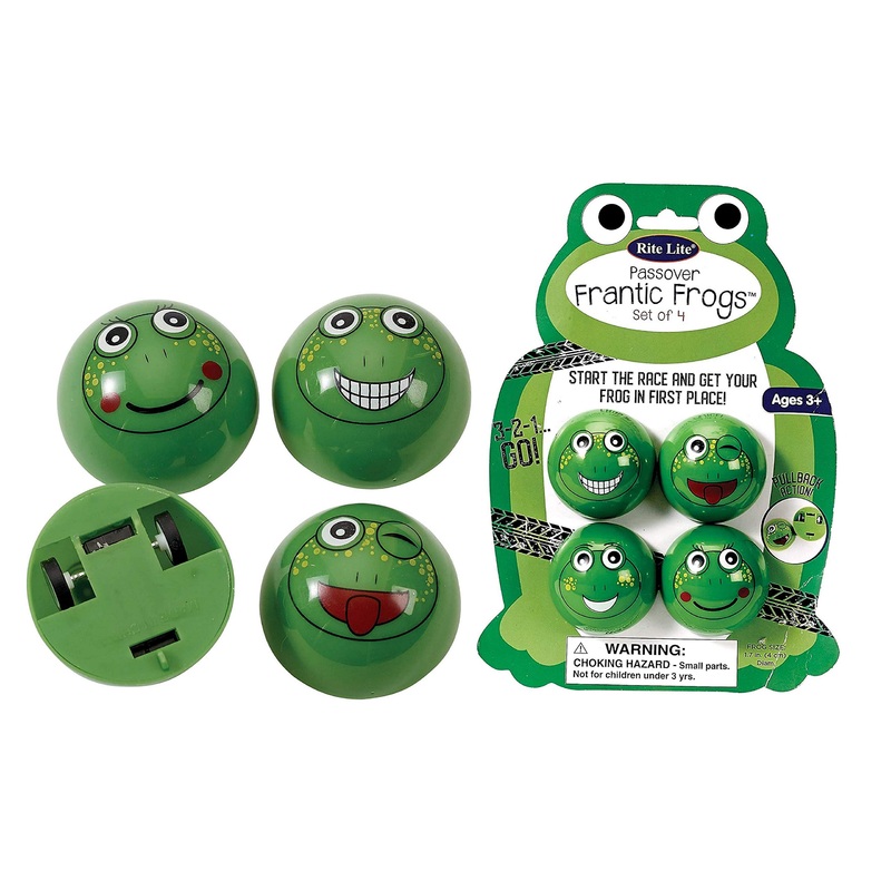 Rite Lite Racing, Frantic Frogs – Passover Gifts Educational & Fun Toys for Kids Party Favors Jewish Holiday Party Pesach Decora