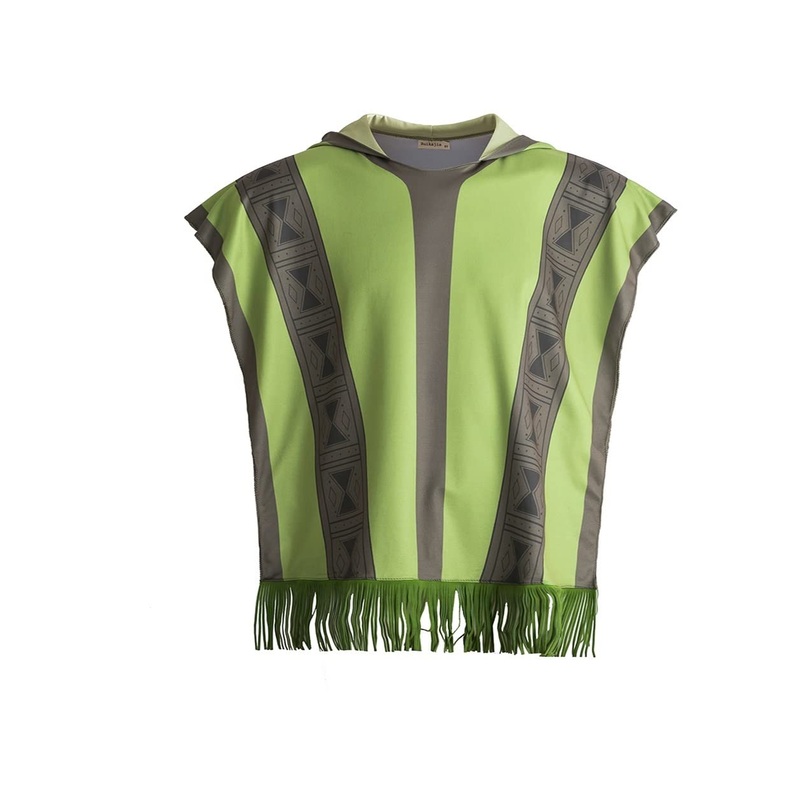 Ruikajia Bruno Camilo Cosplay Costume Encant Madriga Costume Cape Cloak Halloween Dress up Cloak for Kids (6 Years, Green)