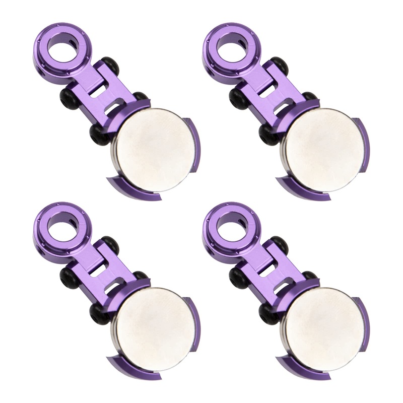 ShareGoo 4Pack Metal Magnetic Stealth Invisible Body Post Mount Upgrade Parts Compatible with Axial SCX10 HSP Redcat D90 1/10 RC