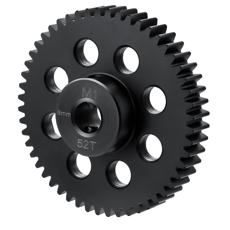 BRKRC Steel 8mm Bore Mod 1 41T 42T 49T 51T 52T 53T 55T 56T Pinion Motor Gear for Tra-xxas Slash X maxx 8S XRT 1/5 1/6 1/8 1/10 R