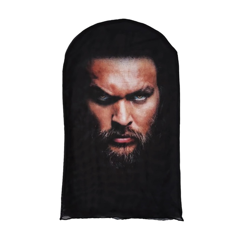 Celebrity Pdiddy Face Mesh Mask, Realistic rapper face sheisty mask head, Full Face funny Baraklava Hat, Cosplay Prop (MomoaAqua