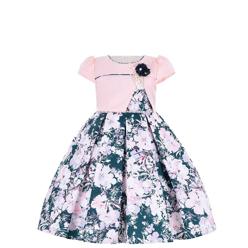 Cosplay Life Floral Dress for Girls and Young Adults Fashion Flower Waistline Kids Party Festival Dress Ages 5-9 Years Old A1 (7