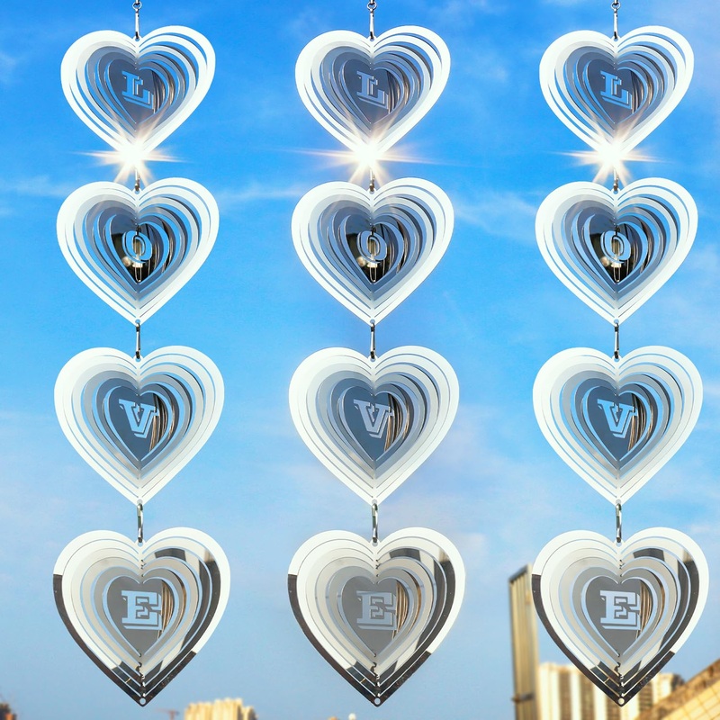 DREARK Wind Spinner for Outdoor & Indoor Decorations, Highly Reflective Double-Sided Bird Reflectors, Christmas Thanksgiving Orn