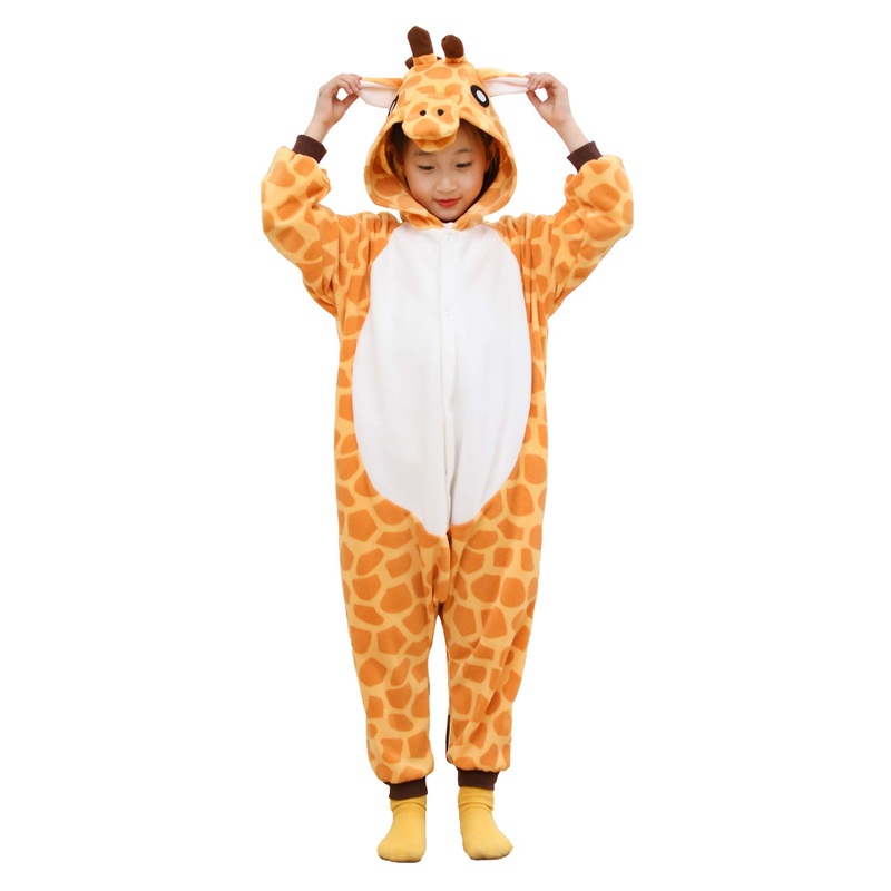 KIANMACAR Kids Animal Onesie Pajamas Halloween Costume Cosplay Sleepwear (Age:Over 8 Years Old)
