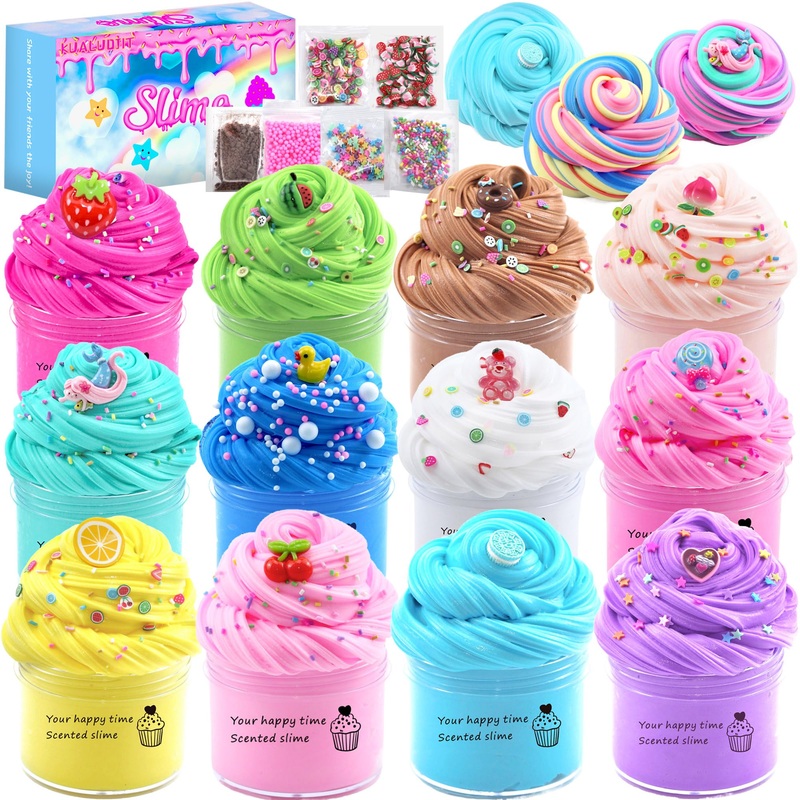 KUALUDJIT Butter DIY Slime for Girl and Boys,Super Soft and Non Sticky Slime,Scented Relieve Stress Classroom Rewards Birthday G