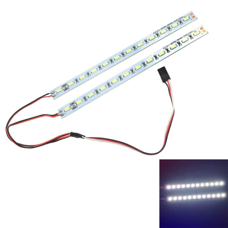 LAFEINA Drift Car LED Chassis Dazzle Light Decorative Lights RC Car Accessories for 1/10 1/8 Scale RC Model Car(White)