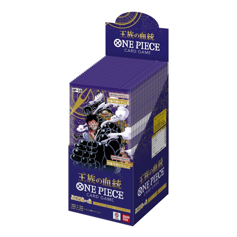 BANDAI OP-10 One Piece Card Game, Royal Blood, Box, Contains 24 Packs
