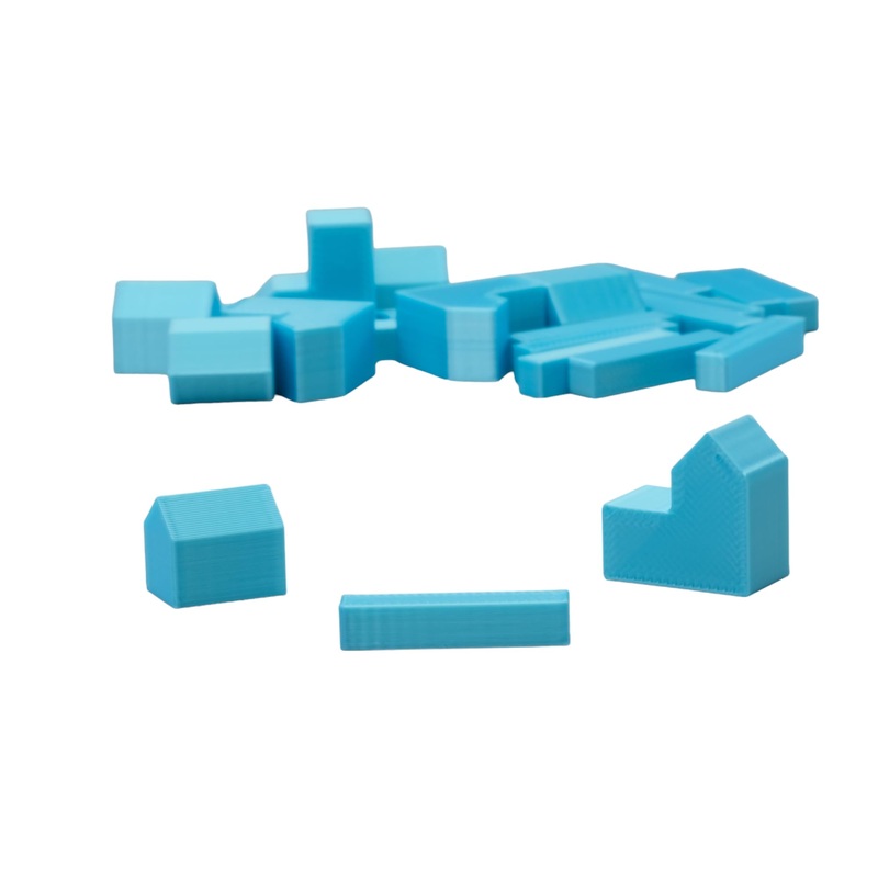 BKPrint3D Replacement Pieces for Catan Board Game | Settlers Pieces | 82 Colors | Base Set | (49_Silk_Light_Blue)