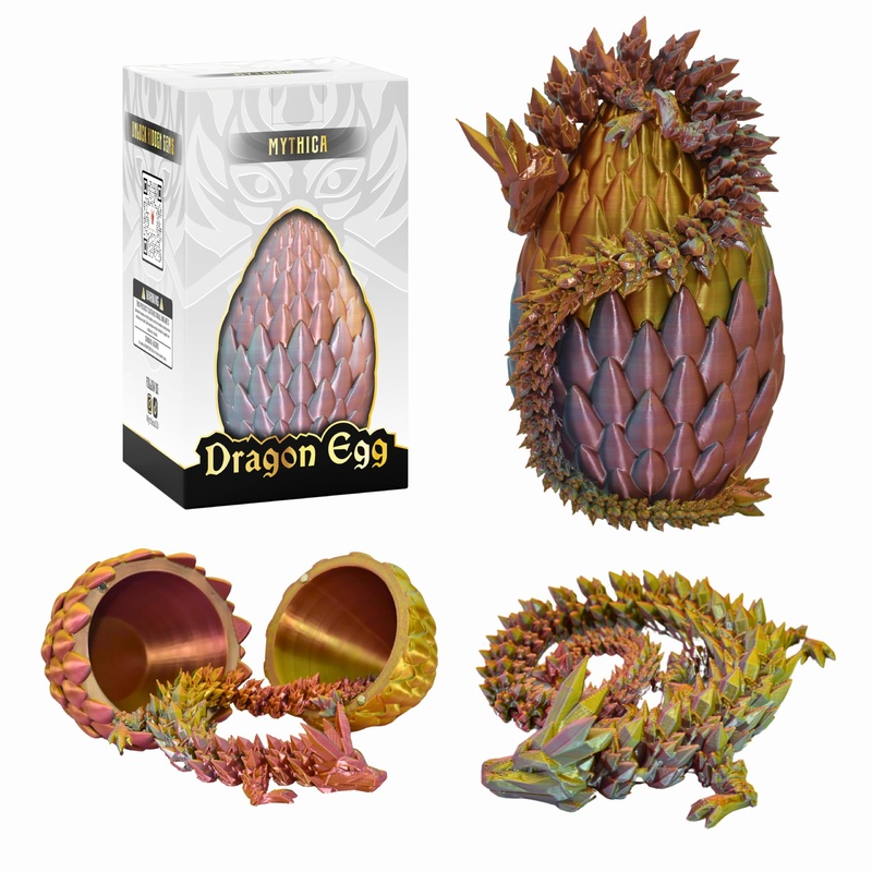 BVGME MYTHICA 3D Printed Dragon Egg Unleash Your Imagination with Our Crystal Mystery Dragon Egg Collection Fully Articulated Fi
