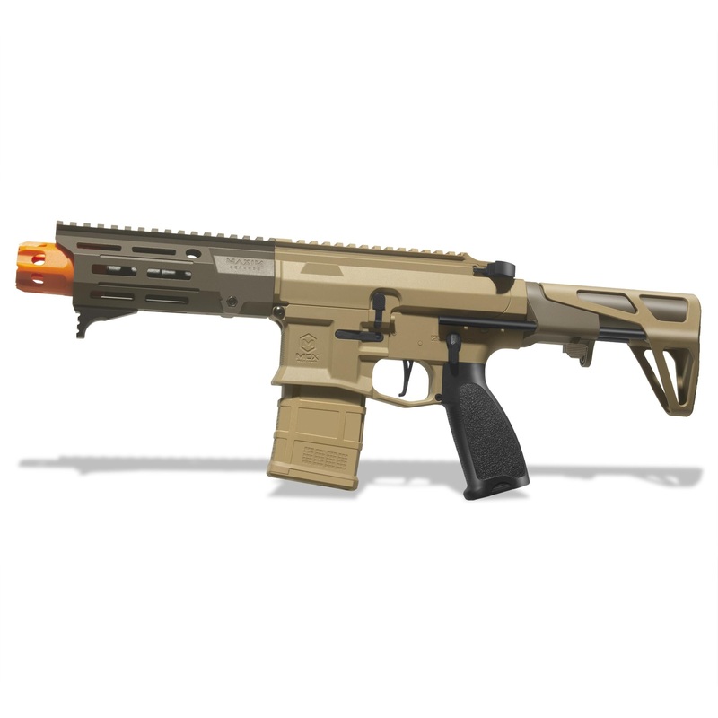 EMERBU Modified Gel Splatter Blaster PDX – V2 Gearbox with Metal Gearset – 11.1V High Power – Semi & Full Automatic Modes – High