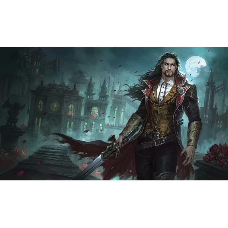 Fantasy North – Victor Khorvis – Night Lord – Vampire TCG Trading Card Game Playmat and Mouse Pad – 24 x 14 inches – Perfect for