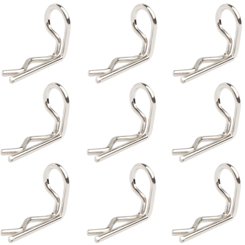GDOOL 30-Pack 90-Degree Angle 1mm Body Clips Bent Springy Pins WJ07 for All 1/16 1/18 1/20 Scale Model Car Truck Crawler Truck(S
