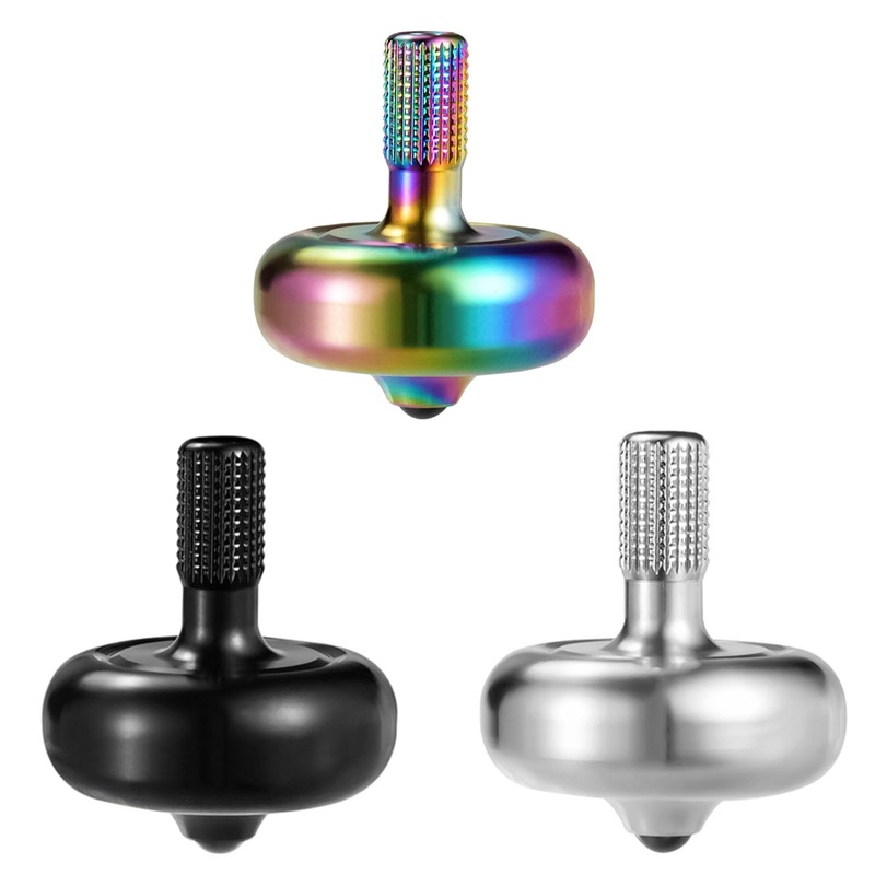High Performance Precision Spinning Top, 3PCS 304 Stainless Steel Metal Spinner, Long Spin Time, Best Record is Over 10 Minutes,