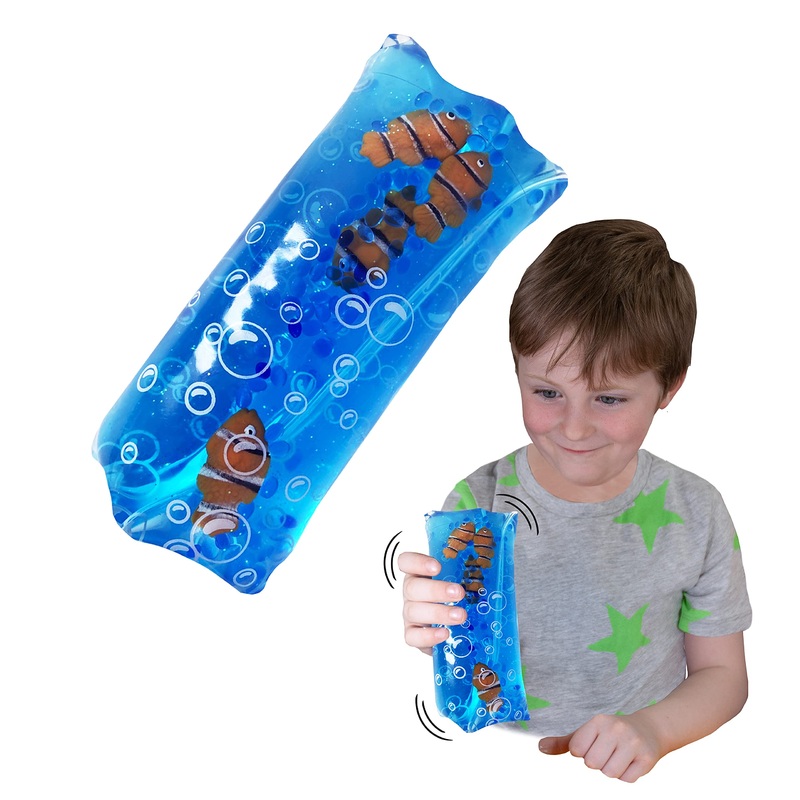Wiggly Jiggly – Creepy Creatures from Deluxebase. Large Super Squishy Water Snake Fidget Toy with Lizard and Spider Figures. Gre