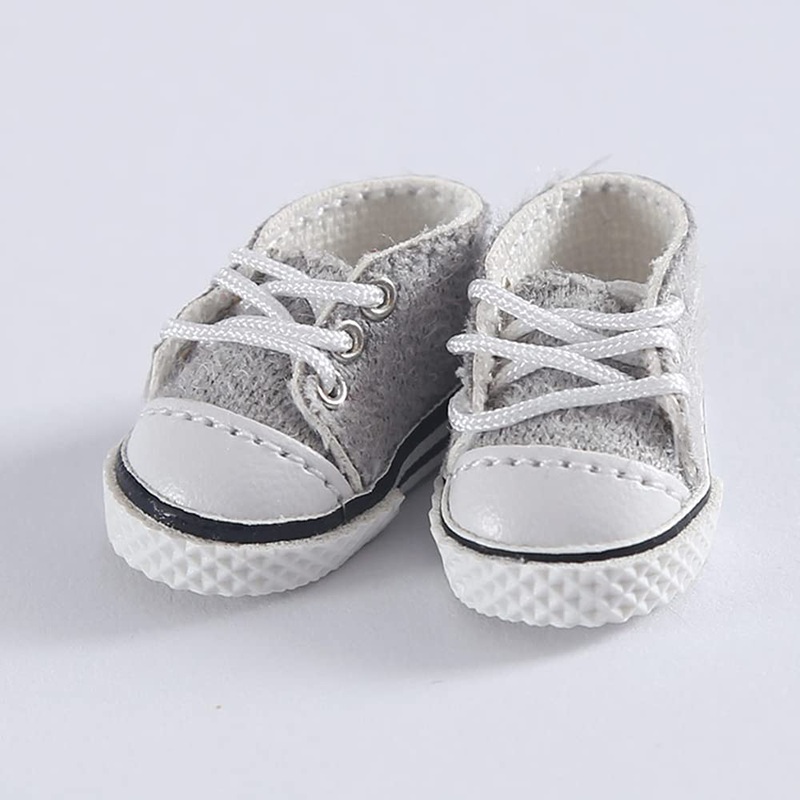 XiDonDon BJD Doll Shoes Casual Shoes for OB11,GSC,Molly,Holala,1/12bjd Shoes Doll Toy Accessories (Gray)