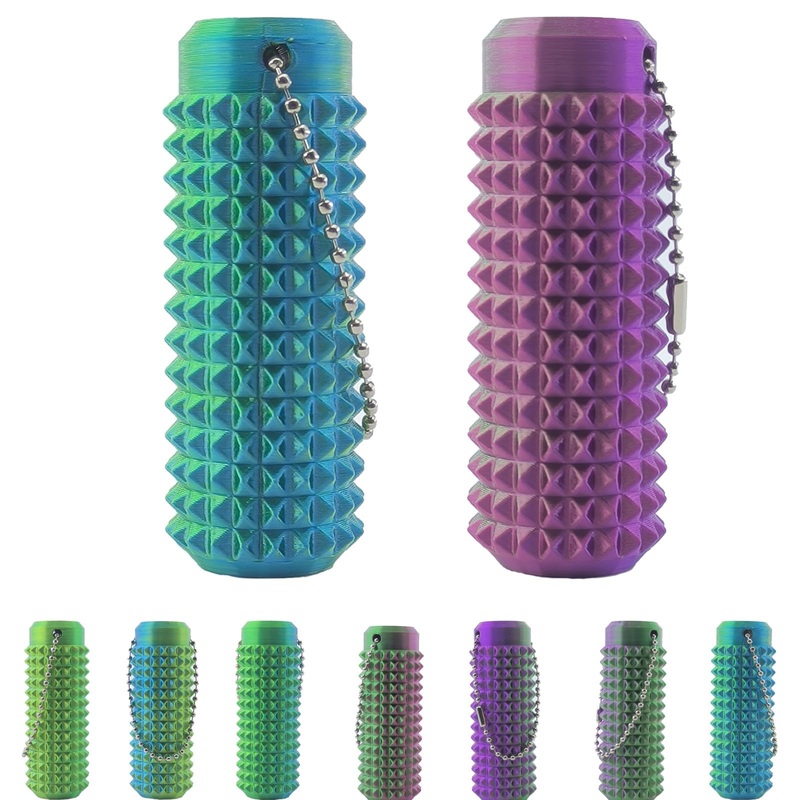 2 Pacs Little Ouchies Pain Fidget,Pain Stim Fidget Toy for Adults, Hard Spiky Fidget Massage Keychain for Stress Reduction and F