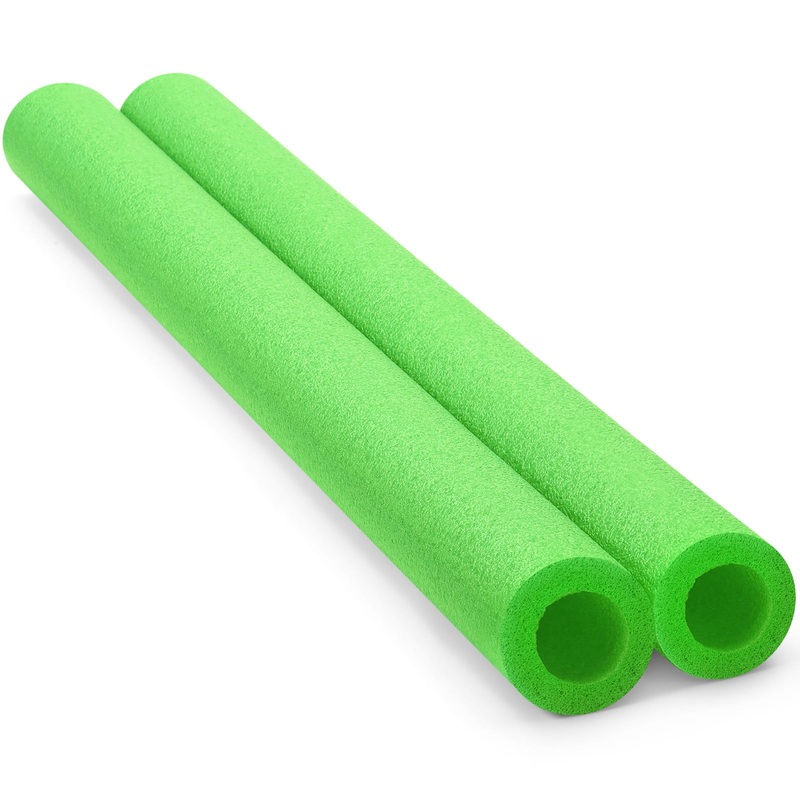 Hanaive 2 Pack Jumbo Pool Noodles 41 Inch x 4.1 Inch Foam Swim Hollow Swimming Noodle Bulk Bright Pool Noodles Floats Heavy Duty