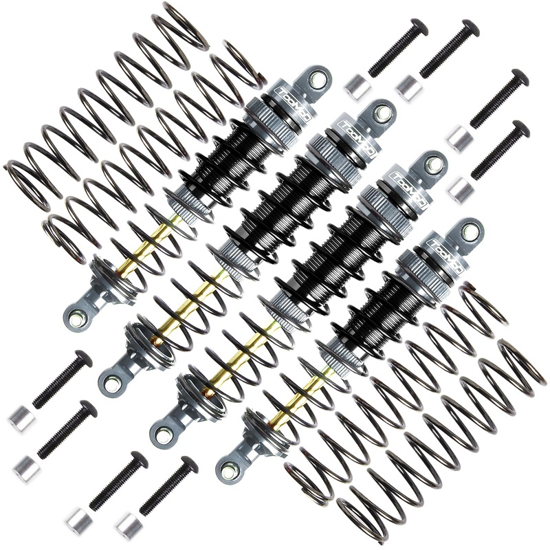 TOOMOD 100/115mm RC Oil Shock Absorber Big Bore Damper for Arrma 1/10 BIG ROCK,GRANITE,SENTON 1/8 TYPHON,1/10 Slash 2WD 4WD 4×4
