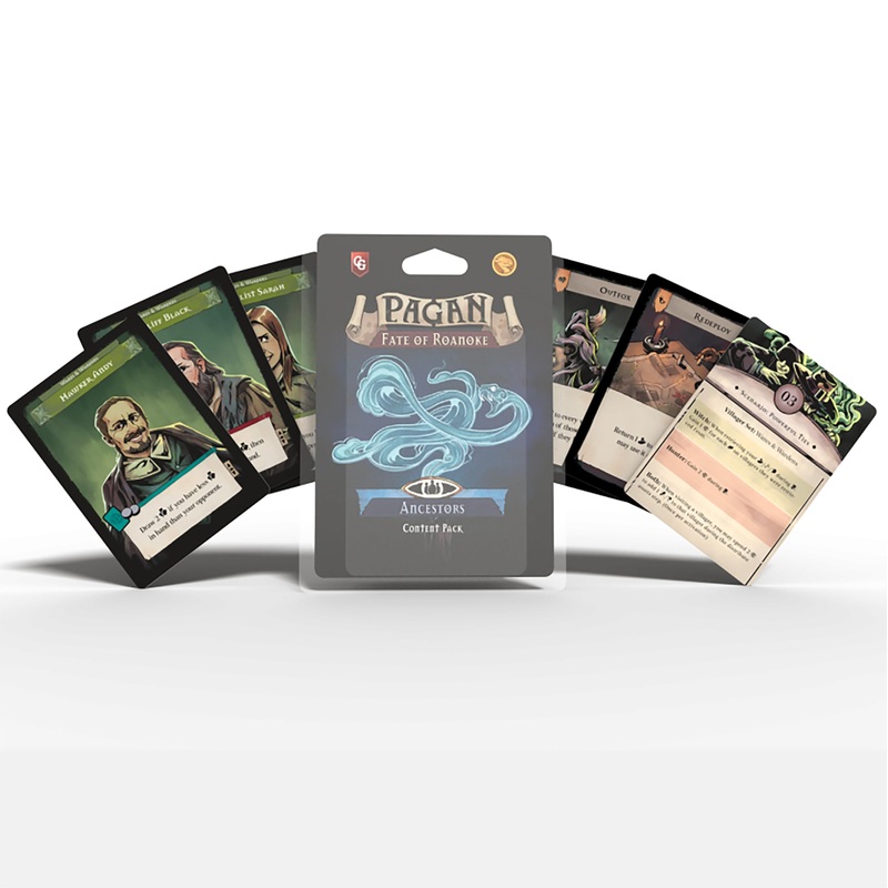 Capstone Games Pagan: Fate of Roanoke – Ancestors Expansion Pack, Dueling Witch & Hunter Asymmetrical Deduction Card Game Filled