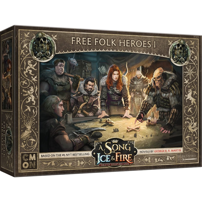 CMON A Song of Ice and Fire Tabletop Miniatures Free Folk Heroes I Box Set – Unleash Legendary Might, Strategy Game for Adults,