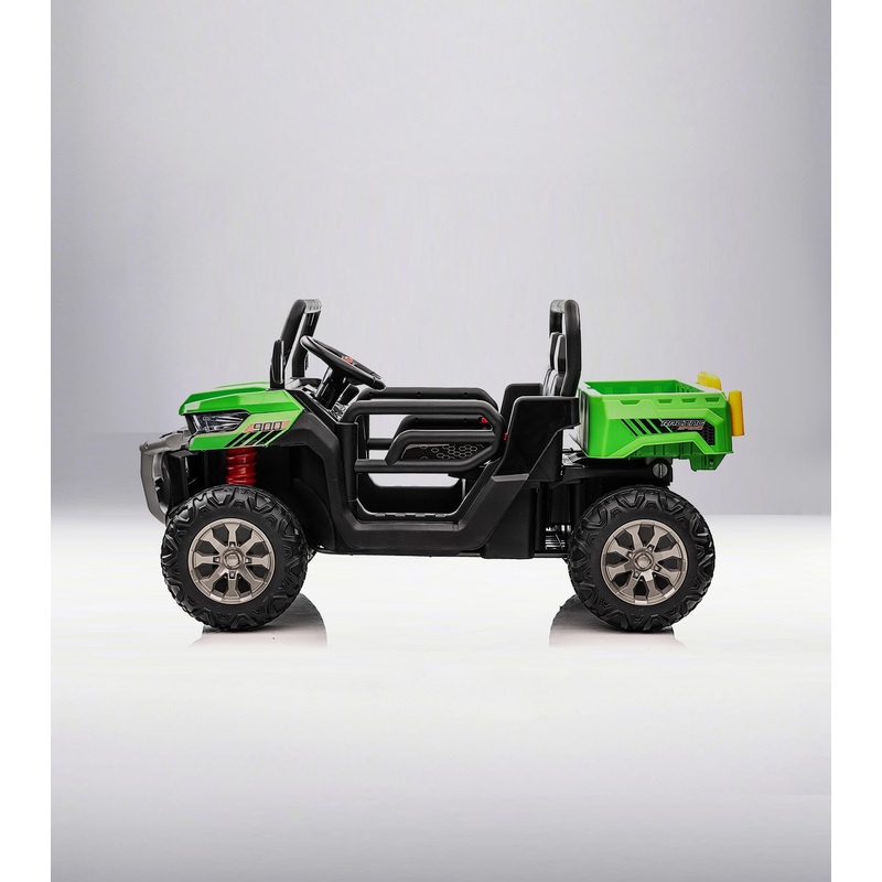 COLOR TREE 24V 2 Seater Ride On Dump Truck for Kids with 2x200W Motors, Electric Dump Bed and Shovel, Ride on UTV Car with Remot