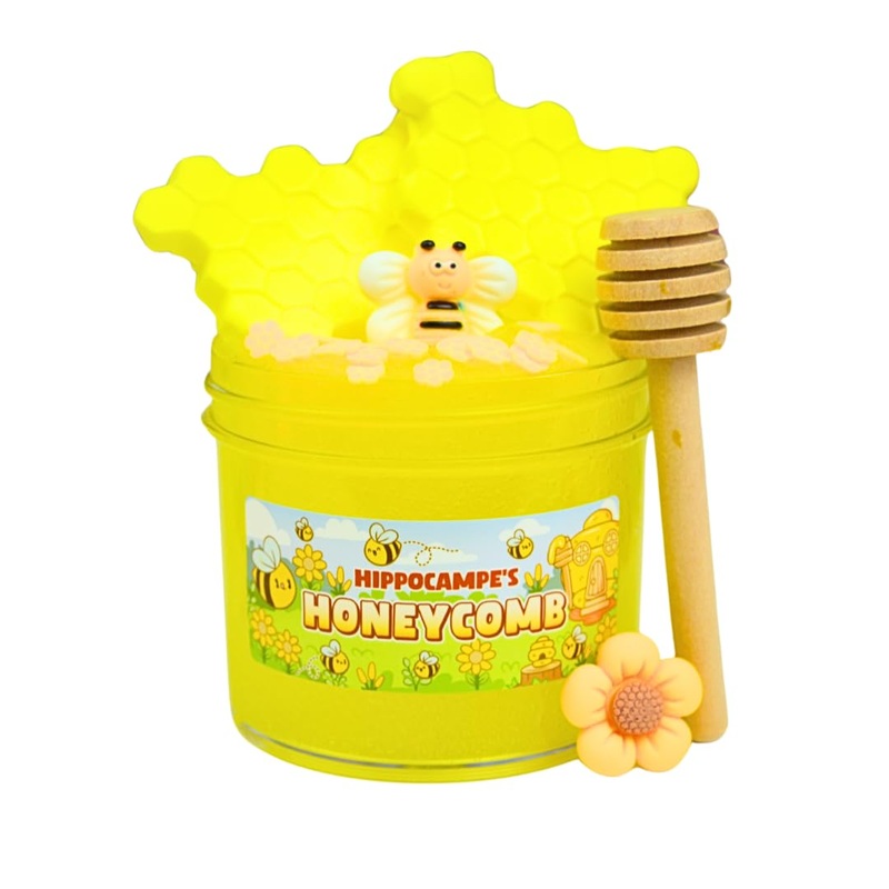 Honeycomb Slime (SCENTED) | Handmade Slime | Hippocampe Slimes (4OZ)