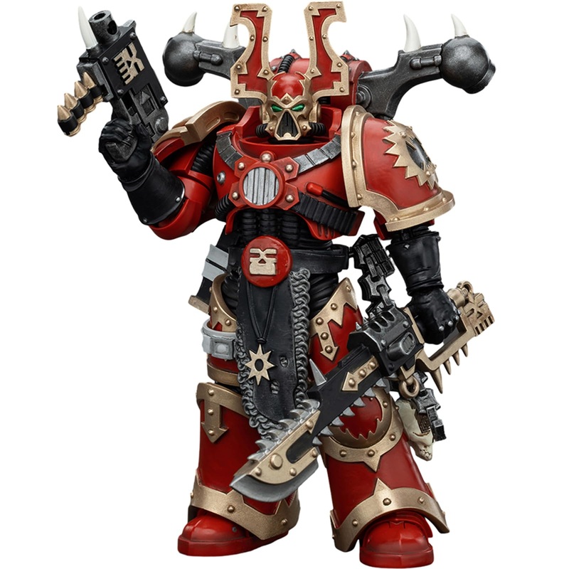 JOYTOY Warhammer 40k World Eaters, World Eaters Khorne Berzerker 1 1/18 Action Figure, Dedicated to You Who Love Collecting