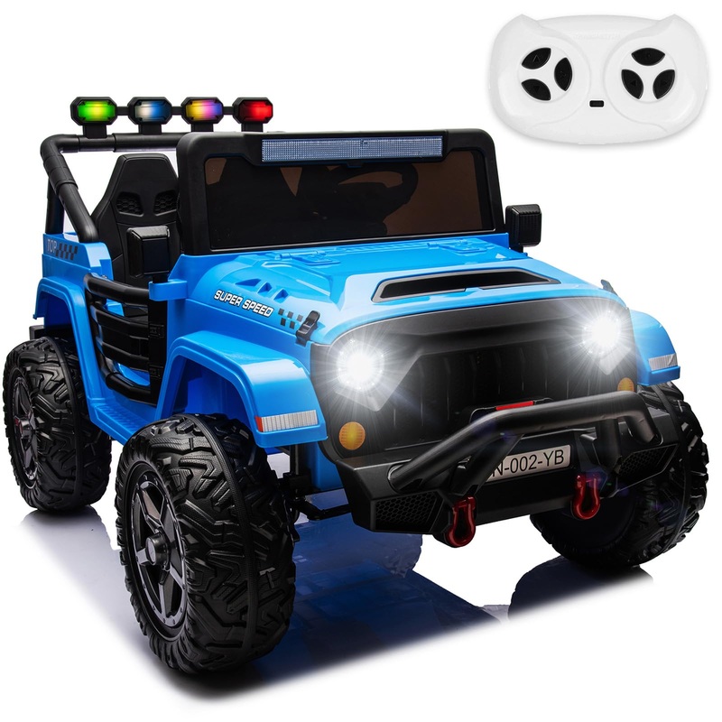 NEWQIDA 24V Ride on Toys for Big Kids Battery Powered Electric Vehicles 2 Seater Electric Car with Remote Control 4×4 Ride on Tr