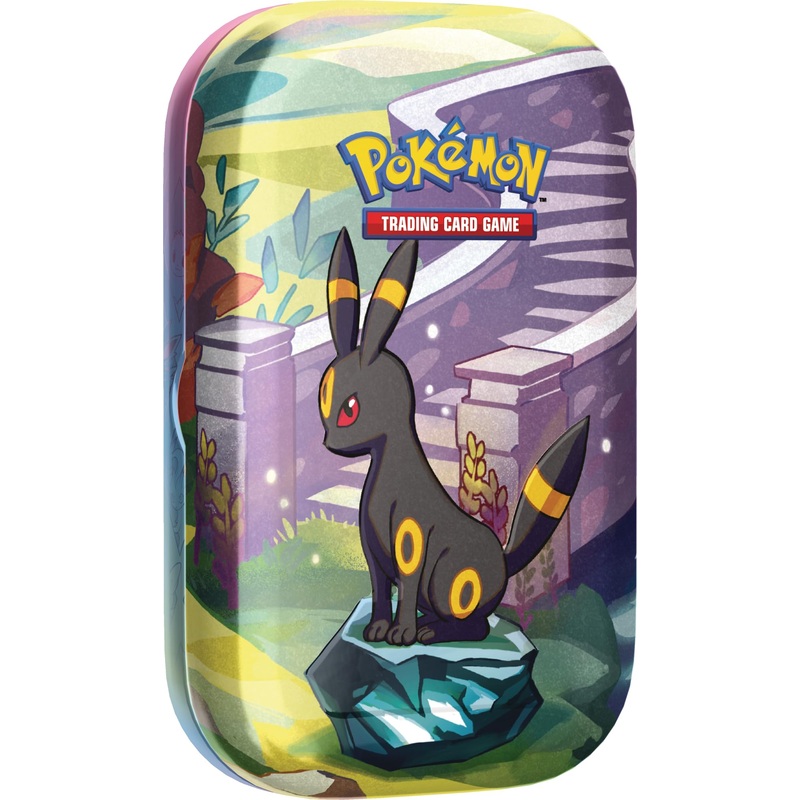 Pok  mon TCG: Scarlet & Violet-Prismatic Evolutions Mini Tin – Umbreon (2 Booster Packs & 1 Coin)