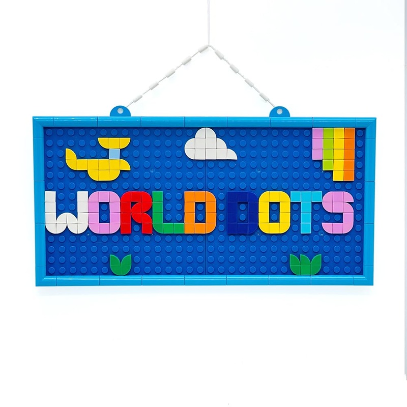 SAIBURAZ Crafts Toys for Girls Ages 8-10-12 DOTS Message Board DIY Arts & Crafts Kit Letter Board with Colorful Tiles for Kids A