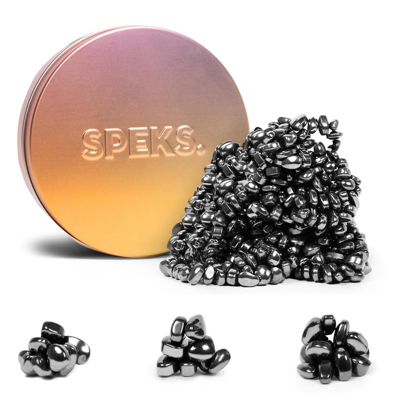 Speks Crags Ferrite Putty | 500+ Ferrite Stones in a Tin, Fidget Toy for Adults & Teens 14+, Desk Toy for Office, Christmas Gift