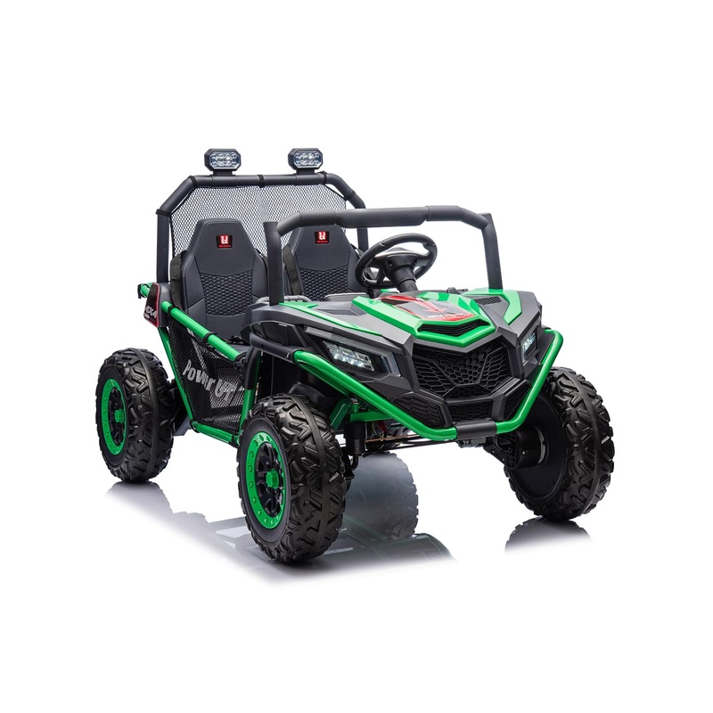 u URideon 2 Seater Kids Ride on UTV,12V 10AH 4WD Electric Car Truck with Remote Control,EVA Wheels,Music
