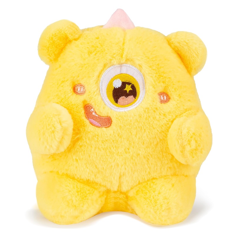 Yaafency Cute Plush Animal Stuffed Toy, Yellow Big Eyes Monster Soft Stuffed Animal Toy Doll Big Eyes Monster Plush Toy Doll Cut