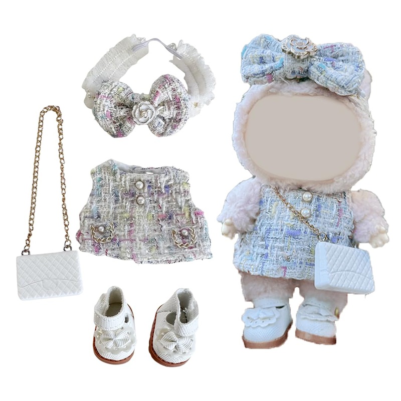 17cm Doll Clothes -17cm Doll Outfit,Chic Style Set for Dolls, Doll Clothes Suitable for Dolls Accessories,Shoes + 1 Clothes + 1
