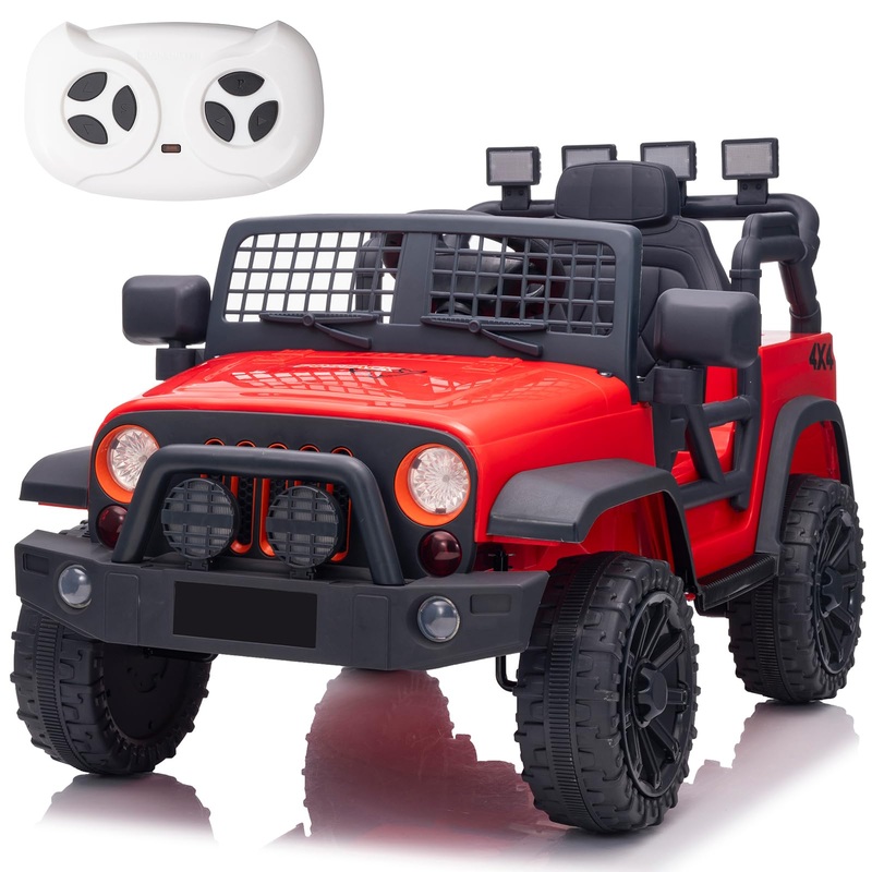 AOKOY 12 Vote Ride On Truck for Kids, Ride On Car with Parental Remote Control, Battery Powered Electric Car for Boys and Girls,