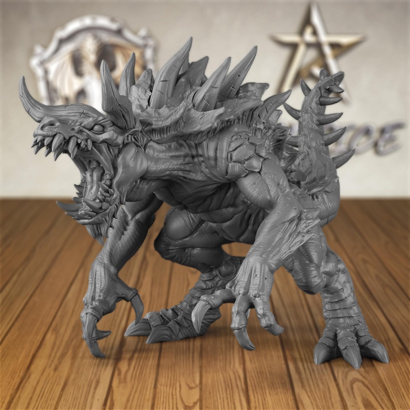 Auspdice Dnd Miniature, D&D Minis For Professional Tabletop Rpg Games As Dungeons And Dragons (S14-The Legendary Devourer)