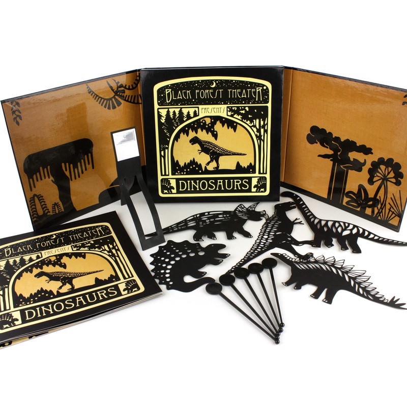 Black Forest Theater Presents – DINOSAURS – Interactive Shadow Puppet Book with Puppets