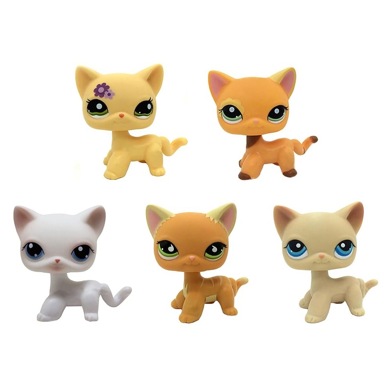 Cat Pack Dog Collie Great Dane Dachshund Cocker Spaniel Mini Pet Toys Sets Animal Figures Collection 2Pcs Random Styles