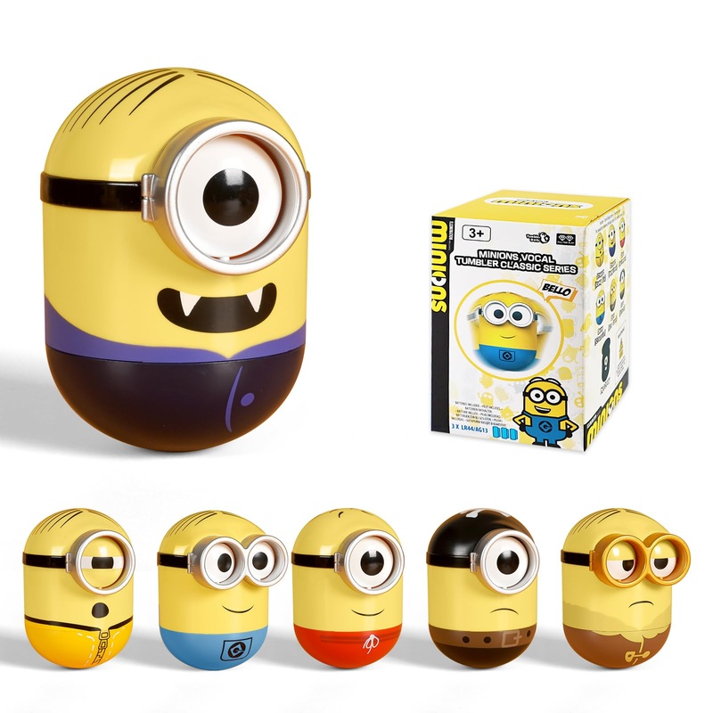 Minions Blind Box Action Figures, Musical Wobbler Toys For Kids Boys And Girls Birthday Holidays, 1 Pack