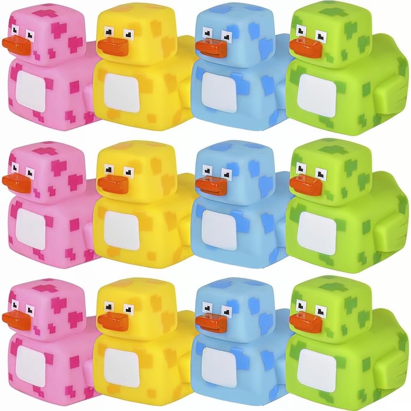 Rhode Island Novelty 2” Pixelated Rubber Duckies