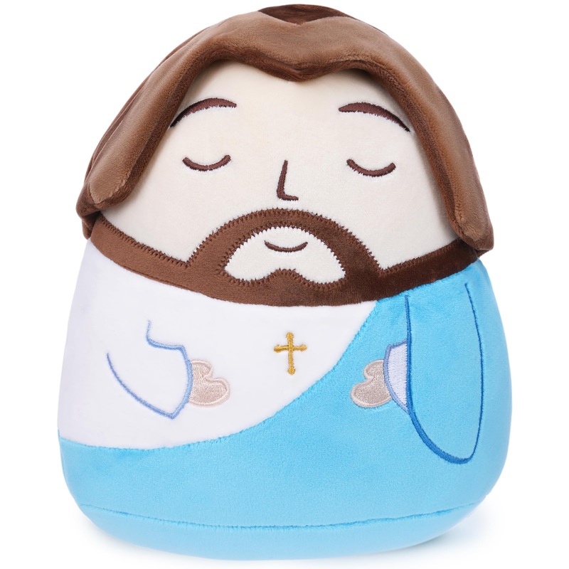 SEAOPOP Jesus Plush Stuffed Doll: My Friend Jesus Plushie Toy, Classic Christ Religious Savior, Cute Stuffed Animal, Easter Chri