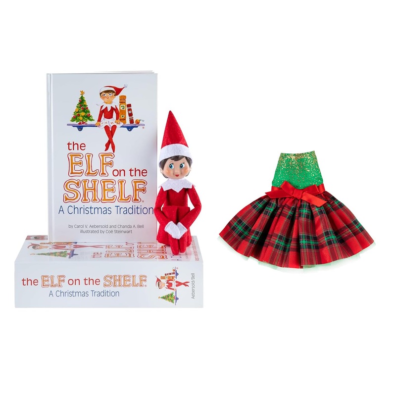 The Elf on the Shelf Blue Eyed Girl with Claus Couture Collection Gifts & Glamour Party Dress