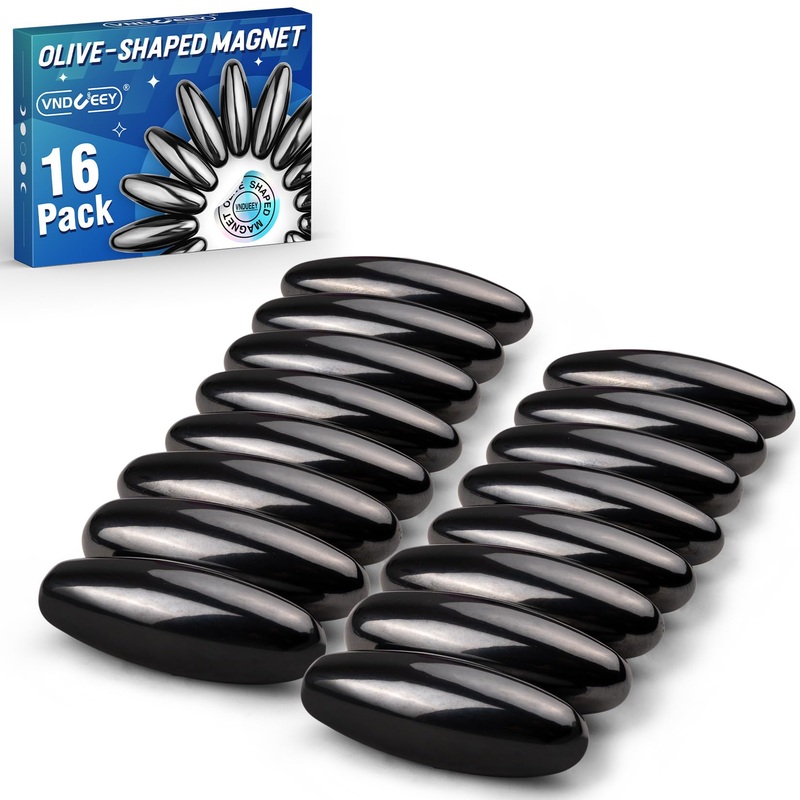 Vndueey Rainbow Ferrite Putty Magnet Fidget Toys For Adults,Magnets Rocks Fridge Magnets Desk Toys For Office-(16 Pack)