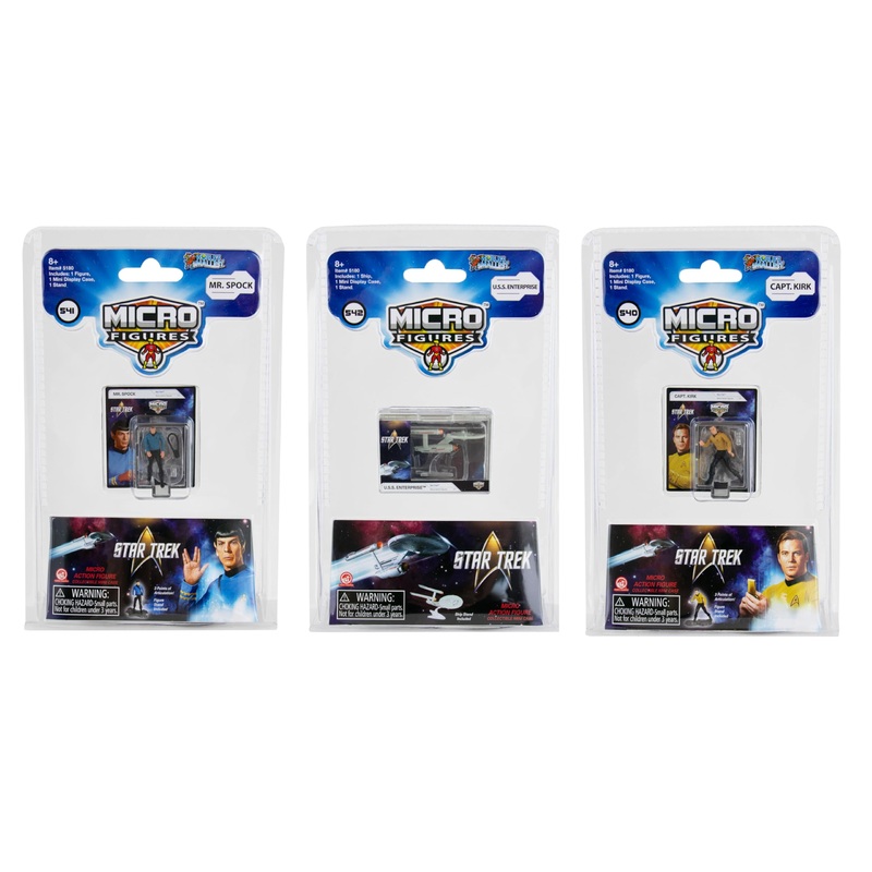 World’S Smallest Star Trek Bundle Set Of 3 Micro Figures