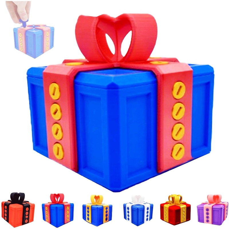 Annoying Gift Box With Screws – Large Prank Screw Box, 3D Printed, Hilarious Money Card Container